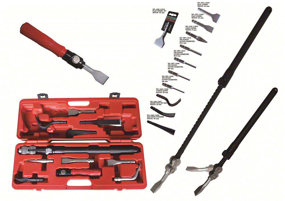 ערכת לומים ידית מתארכת לפחחות רכב TONSCO