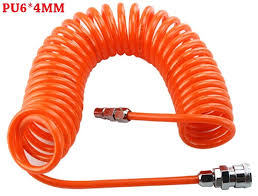 צינור אויר "1/4 ספירלה 15 מטר מקצועי כולל חיבורים PUMA