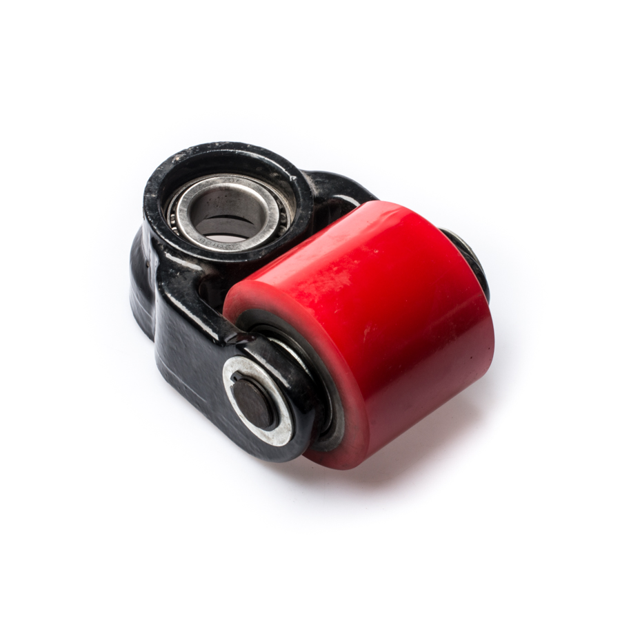 גלגל PU כולל ציר לטנק גלגלים משוגעים