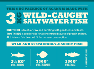 אוכל לכלבים אקנה קלאסיק דגים 