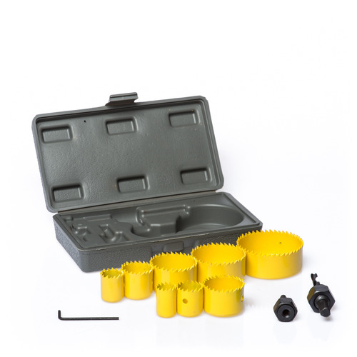 סט כוסות קידוח גבס/עץ , 11יח