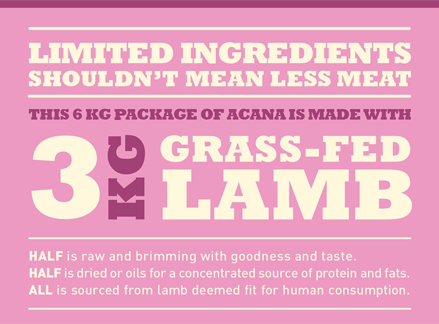 &nbsp;אקאנה סינגלס כבש | Acana Grass-fed Lamb