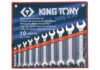 סט מפתחות פתוח פתוח 10 יחידות מ"מ/אינצ'י K.T
