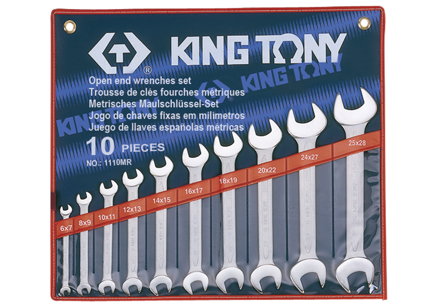 סט מפתחות פתוח פתוח 10 יחידות מ"מ/אינצ