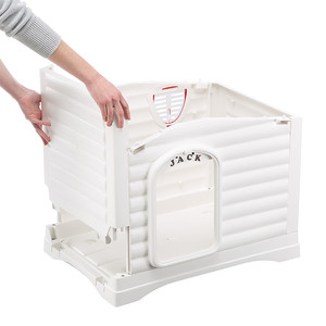 מלונה דוג וילה סמייל פרפלסט לכלבים קטנים+מתנה-שמיכת כרבול מפנקת 