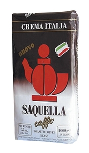 פולי קפה 1 ק"ג CREMA ITALIA SAQUELLA