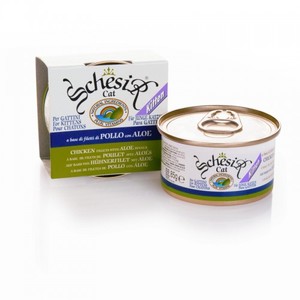 שזיר ממעדן לגורי חתול עוף וצמח האלוורה 85 גרם