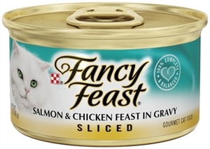 פנסי פיסט פרוסות סלמון ועוף ברוטב 85 גר