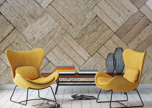 קיר מעוצב עם ריבועי עץ פיינדקור finedecor