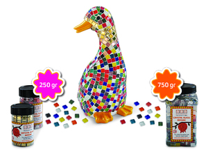 פסיפס זכוכית קריסטלית 10מ"מ