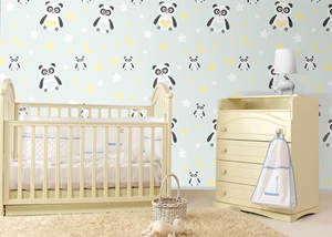 טפט עם איורי דובוני פנדה