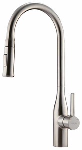 ברז מטבח נשלף דגם "פוינט" מוברש Myubi