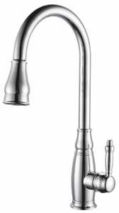 ברז מטבח נשלף דגם "פאלאס" ניקל Myubi