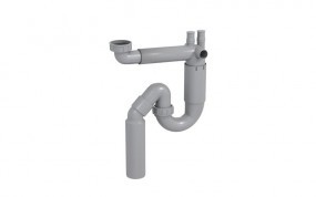 צנרת PERVEX אוובר פלואו מרובע לכיור מטבח