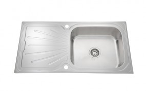 כיור מטבח נירוסטה דגם נופך Shony