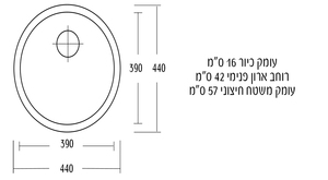 כיור מטבח דגם "390" מנירוסטה תוצרת REGINOX