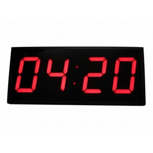 שעון קיר לד גדול עם שלט 60x26 ס"מ