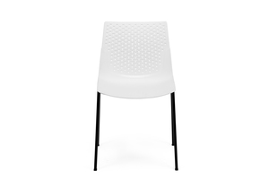 שמרית כסא המתנה מושב אפור רגל מתכת שחורה מיליון כסאות