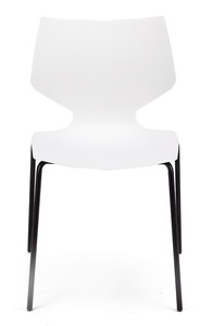 בן כסא אורח מעוצב מושב פלסטיק רגל ניקל מיליון כסאות