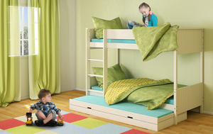 מיטת קומותיים - דגם נפאל - רהיטי עין חרוד