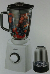 בלנדר לבן+מטחנת קפה 600W MIDEA MJ-60BM01C