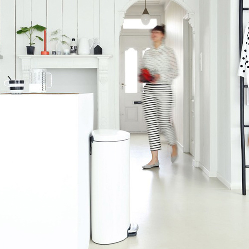 פח פדל אובלי 30 ליטר - לבן 