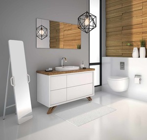 ארון אמבטיה גוף סנדוויץ, חזית מגירות פתיחה בטאץ' 