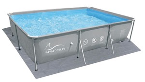 משטח בריכה מלבנית 430/309 ס"מ INFINITY