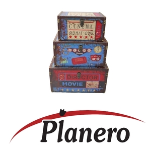 רטרו סט 3 ארגזי אחסון ZWB-16034 CINEMA