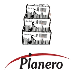 רטרו סט 3 ארגזי אחסון ZWB-16034-016 GIVE UP