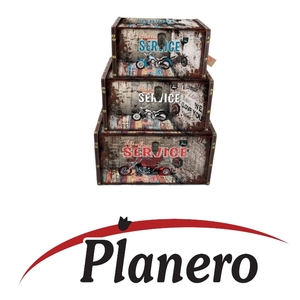 רטרו סט 3 ארגזי אחסון ZWB-16033 PARIS