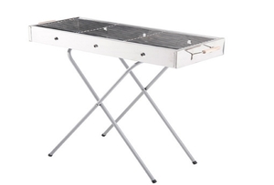 מנגל נירוסטה כפול 30/79 ס"מ+רגליים