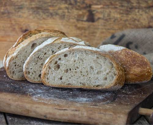 לחם בצל בתיבול פלפל שחור, לחם שאור ממחמצת טבעית