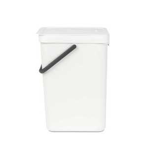 SORT & GO פח הפרדה 16 ליטר פלסטיק, לבן - 109942
