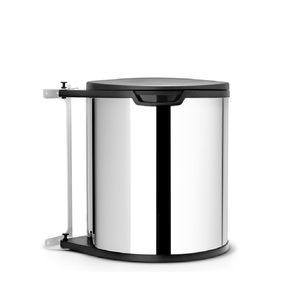 פח נשלף לדלת 15 ליטר - כרום מבריק 418181