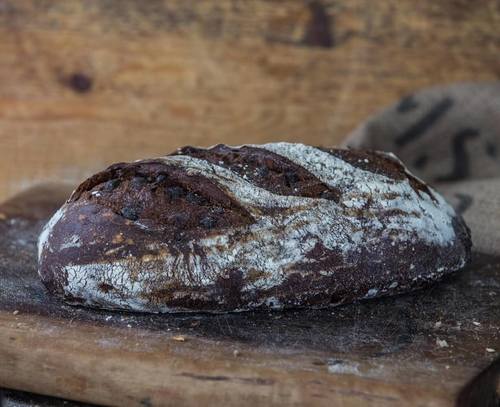 לחם שוקולד, לחם שאור ממחמצת טבעית עם קקאו ופצפוצי שוקולד