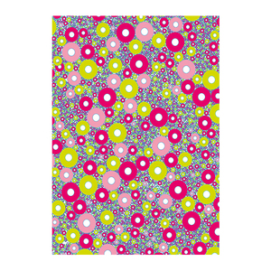 מארז 3 דפי דקופאצ' עיגולים ירוק סגול #552