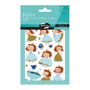 מדבקות נפוחות נסיכות