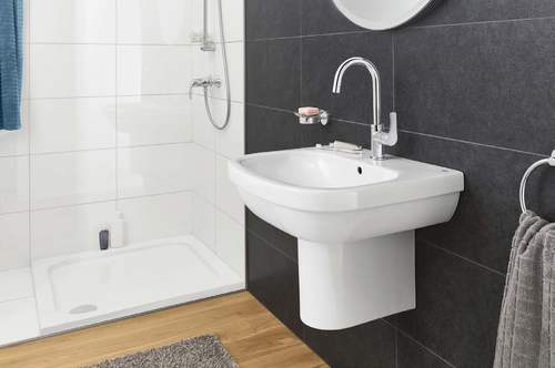 002 537 23 ברז ברבור גבוה לכיור רחצה + ונטיל