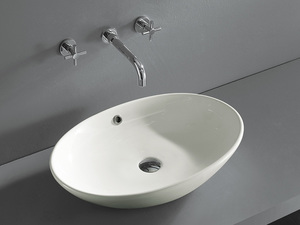 כיור רחצה חרס מונח אובלי