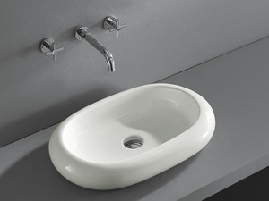 כיור רחצה מונח אובלי פלוריד