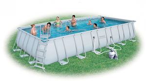 בריכת BESTWAY ערכת הכל כלול קלאסיק מלבנית אולטרה 732X366X132