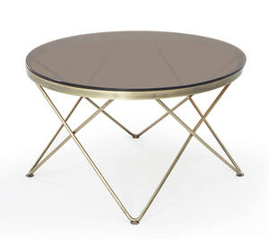 דגם 7034 שולחן המתנה מעוצב זכוכית שחורה בסיס מתכת שחור מיליון כסאות