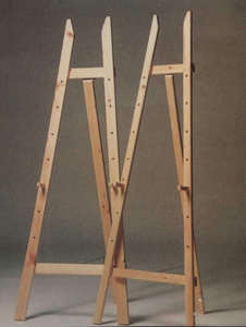 כן ציור מקצועי עץ משובח 3 רגליים