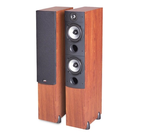 זוג רמקולים - דגם ALPHA TOWER T מבית PSB בצבע דובדבן בהיר