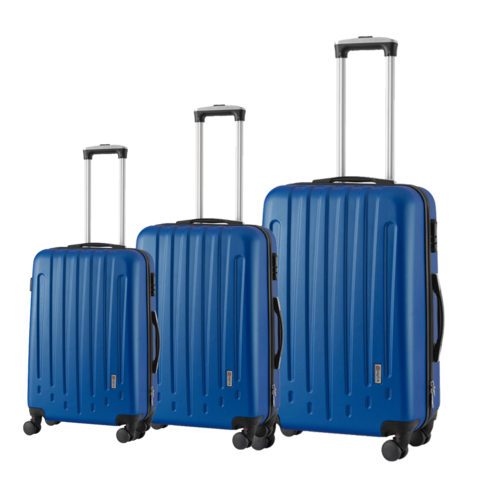 סט מזוודות קשיחות ABS POLO SWISS גדלים 28/24/20