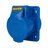 שקע לוח ישר כחול 3X16A NISKO