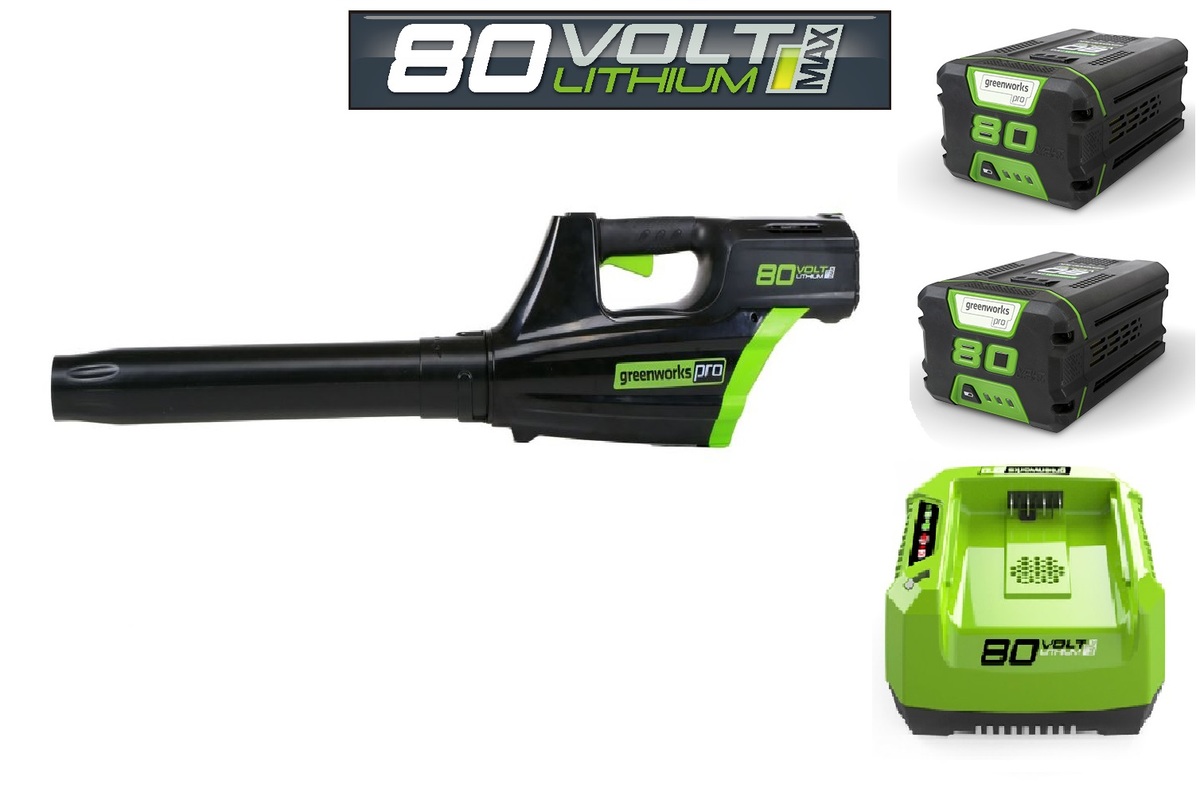 מפוח יד 80V נטען חשמלי greenworks