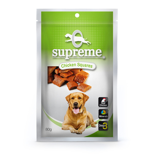 חטיף סופרים כריות בטעם עוף 80 גרם \ Supreme Chicken Squares