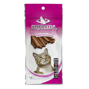 חטיף סופרים בטעם סלמון 50 גרם / Supreme Salamon Snack